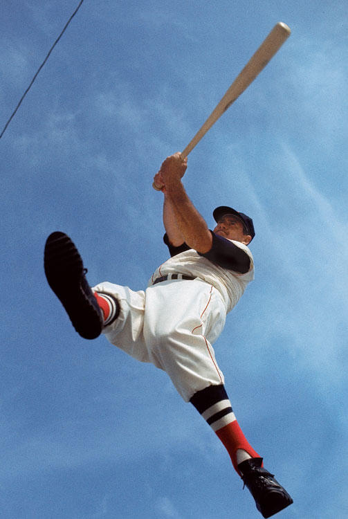 Ted Williams from below